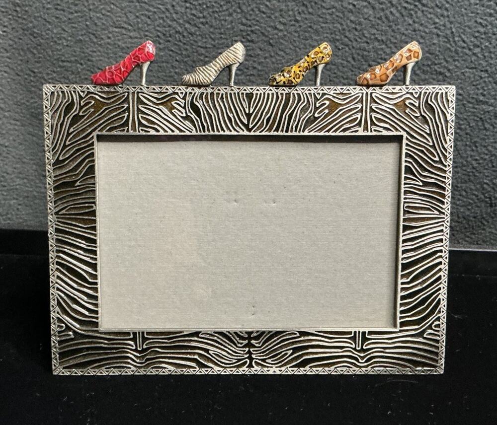 Cute High heels And Animal Print Frame By Sunflower Designs Metal Frame 4x6
